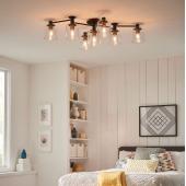 allithato forma fekete modern fem mennyezeti lampa csillar uvegburas nagymeretu eros feny vilagitas alacsony belmagassag.jpg